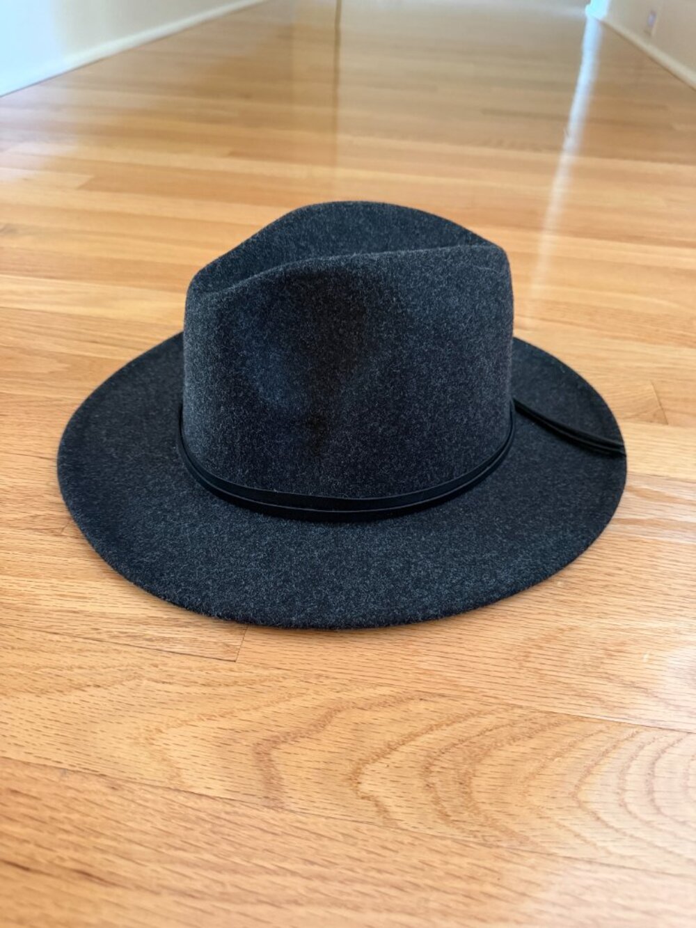 Four Buttons by San Diego Hat Company Charcoal Fedora